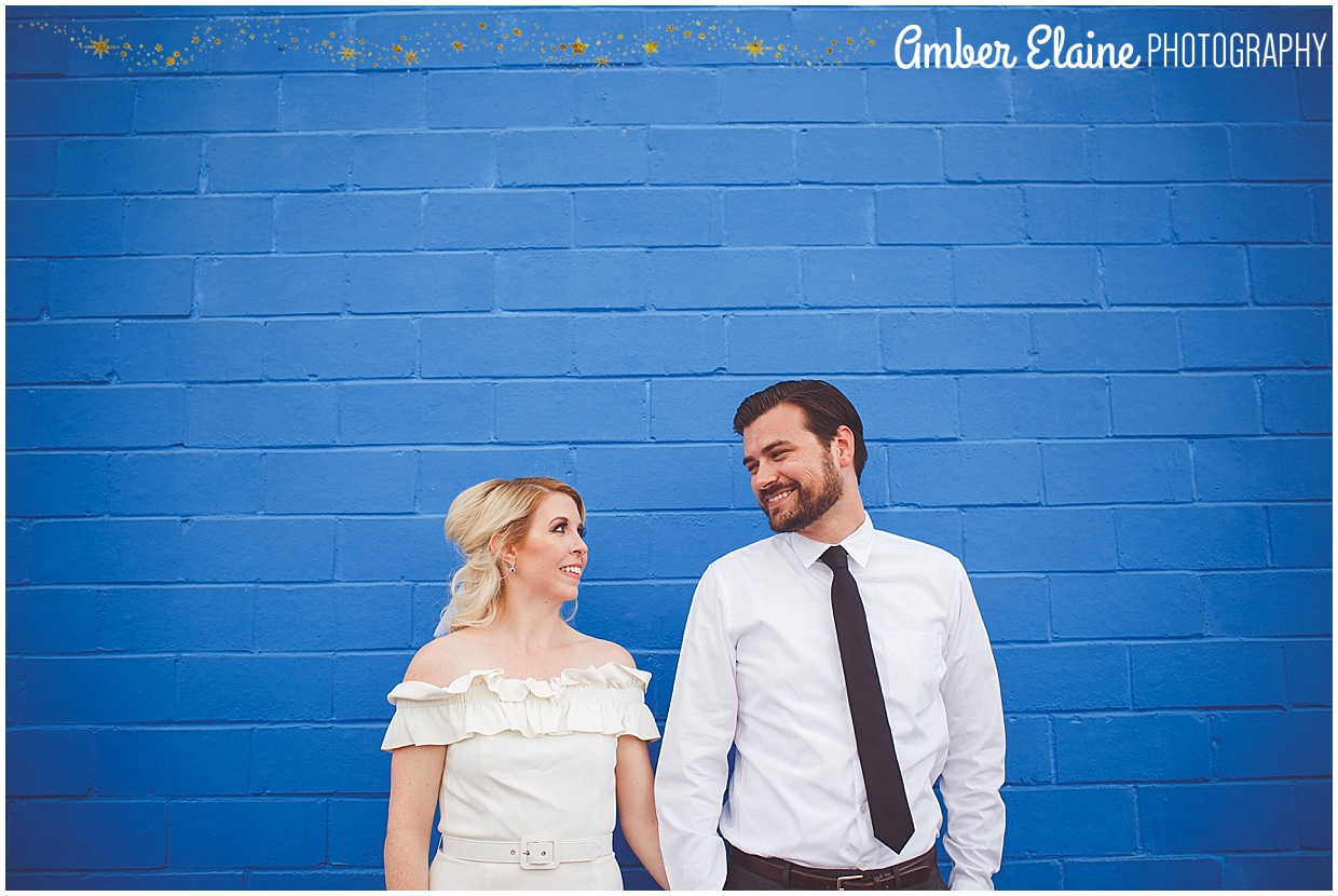 victoria texas blue mod 50's inspired elopement photo