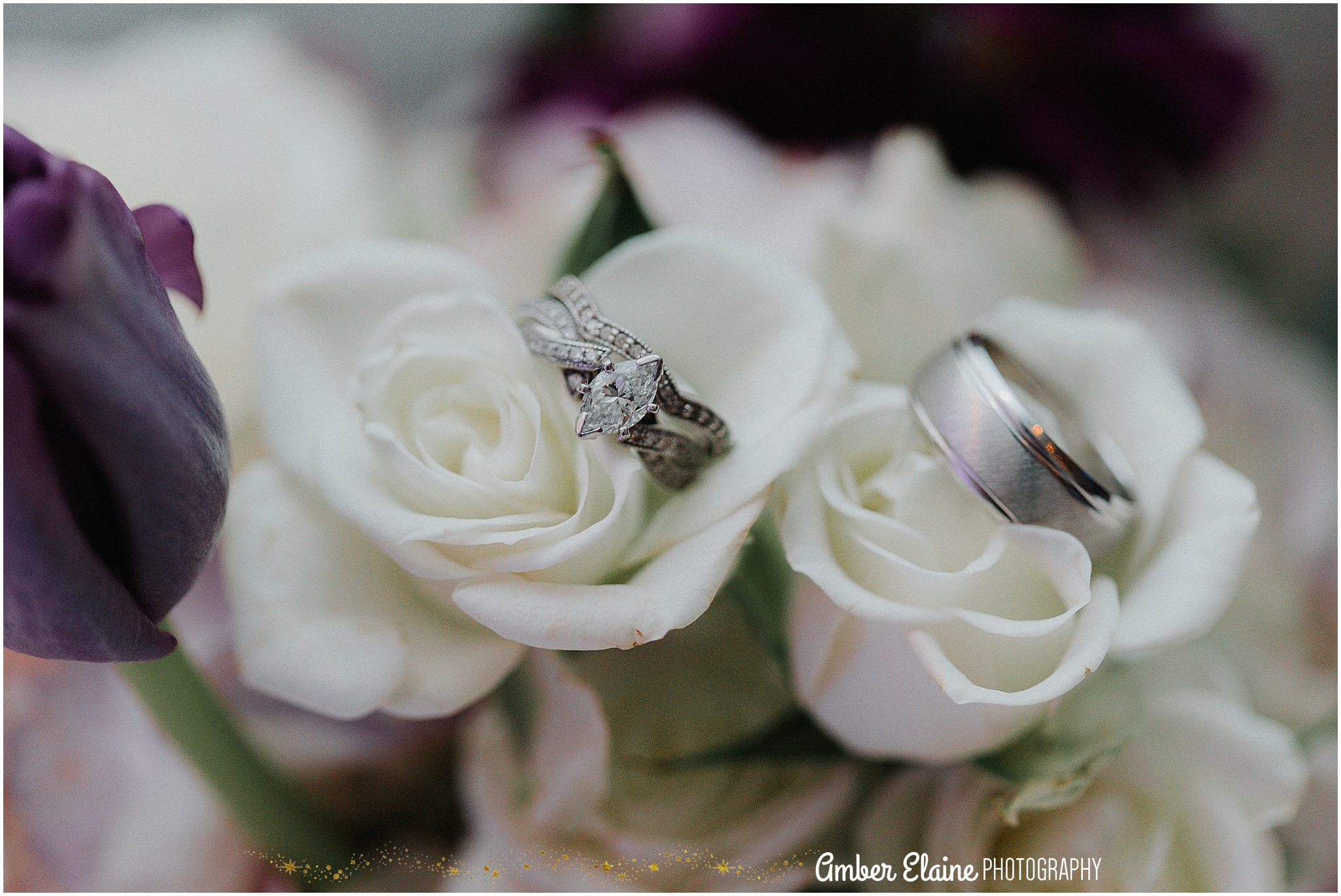 purple winter catholic wedding Victoria Texas