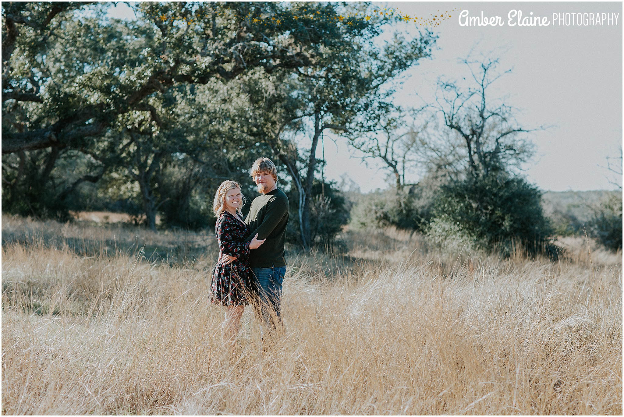 rustic engagement photos with dogs