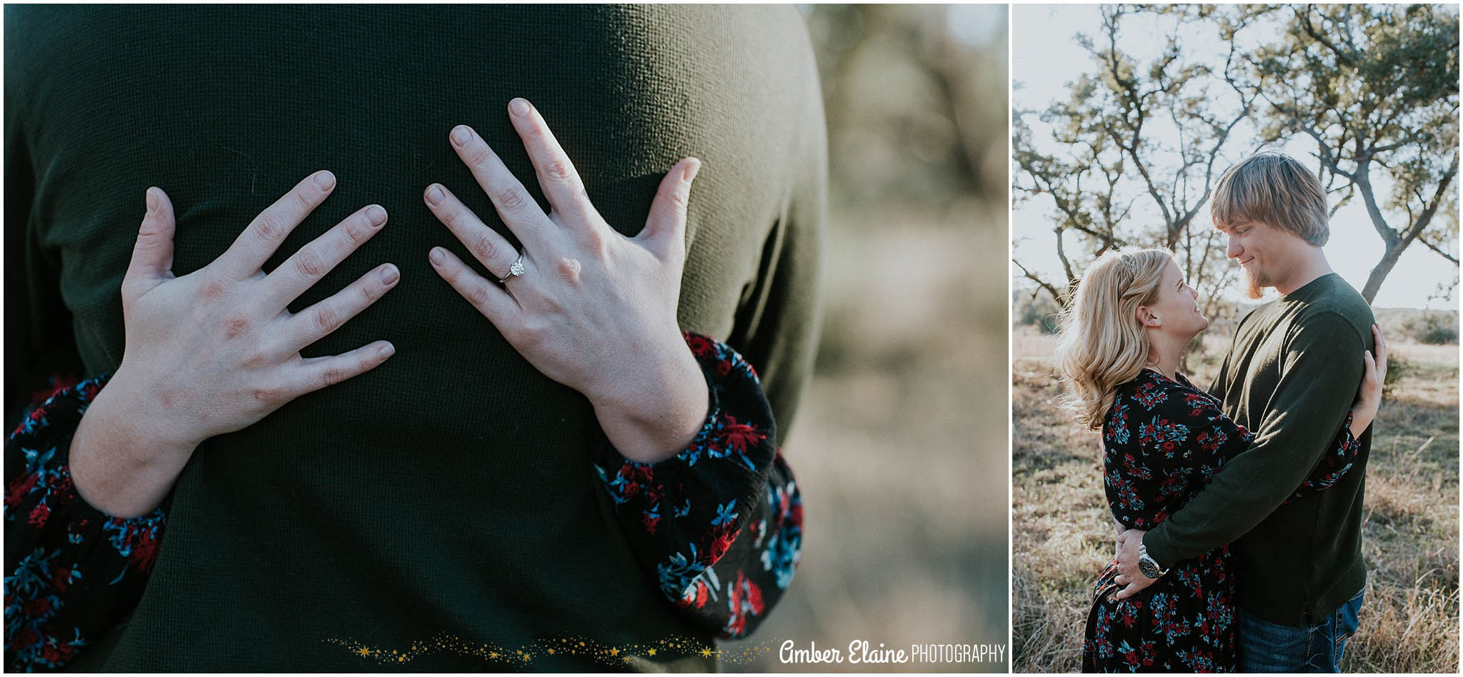 rustic engagement photos with dogs