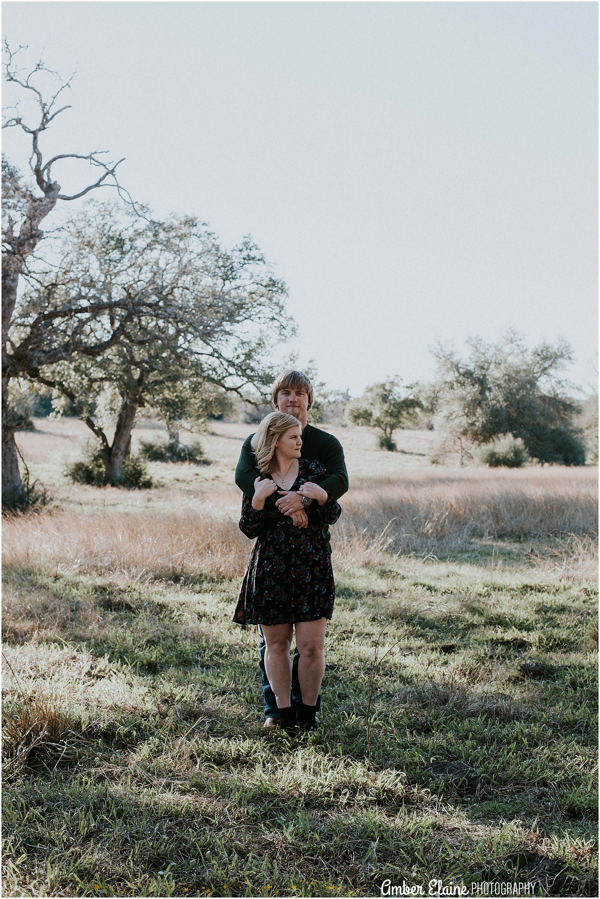 rustic engagement photos with dogs