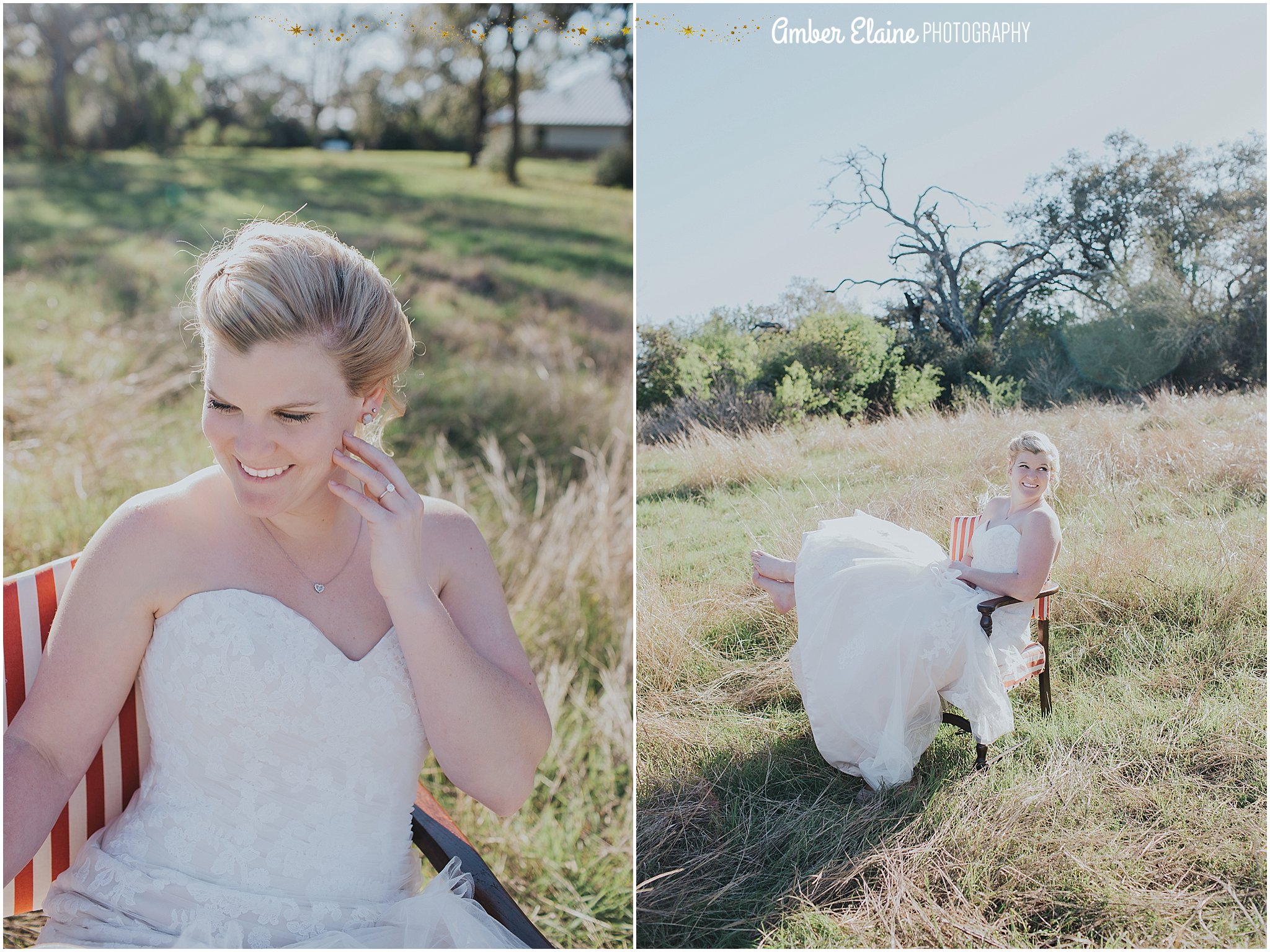 rustic bridal portrait