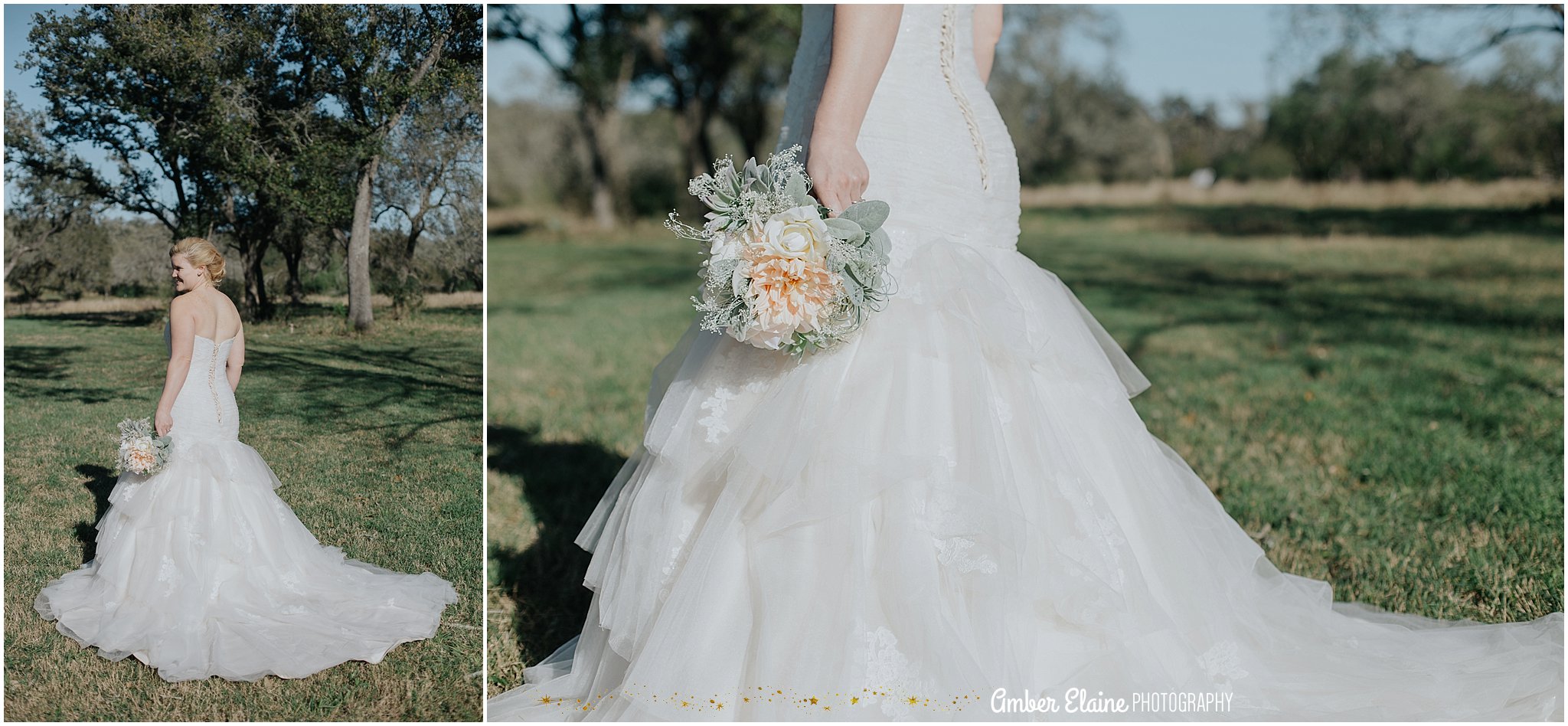 rustic bridal portrait