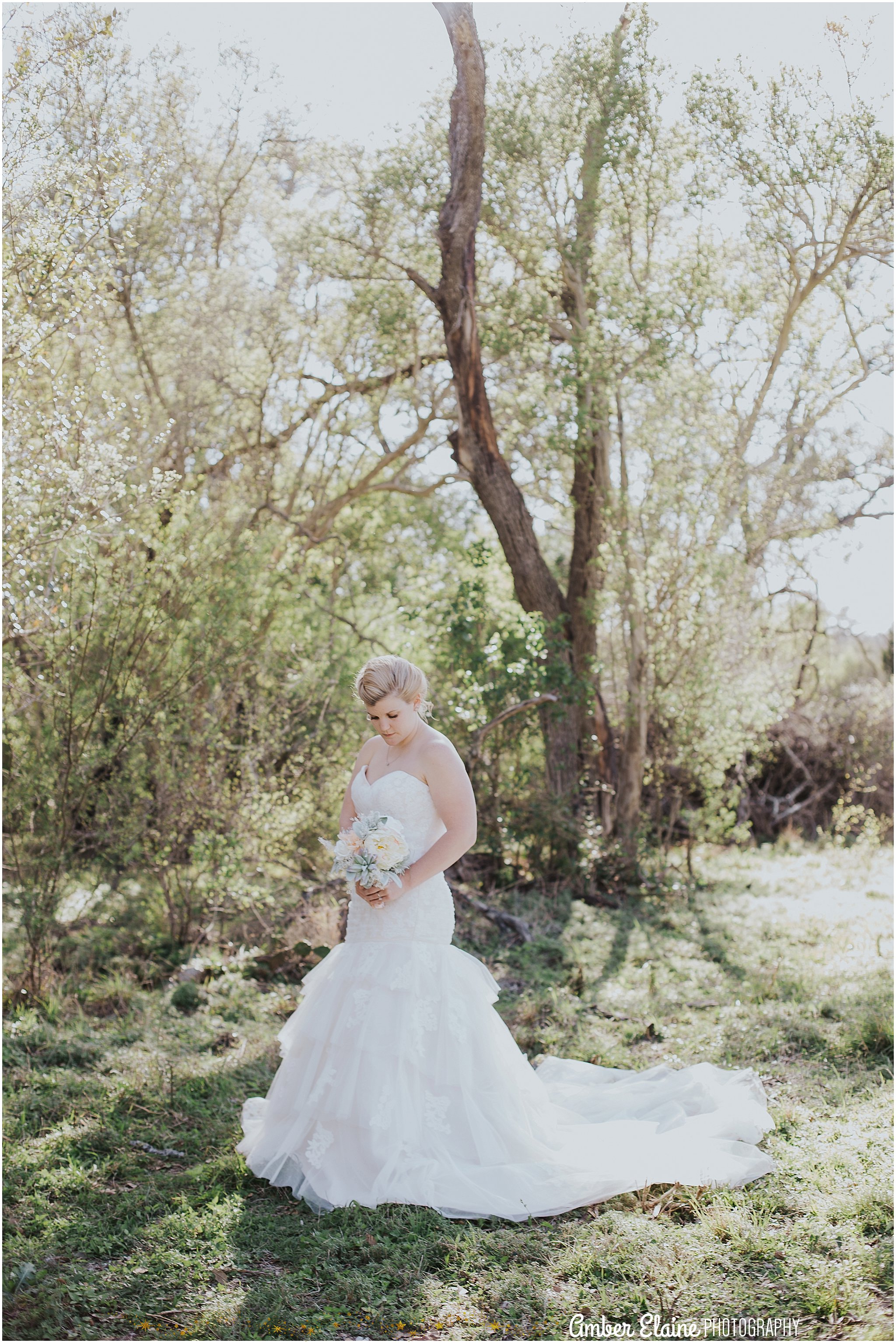 rustic bridal portrait