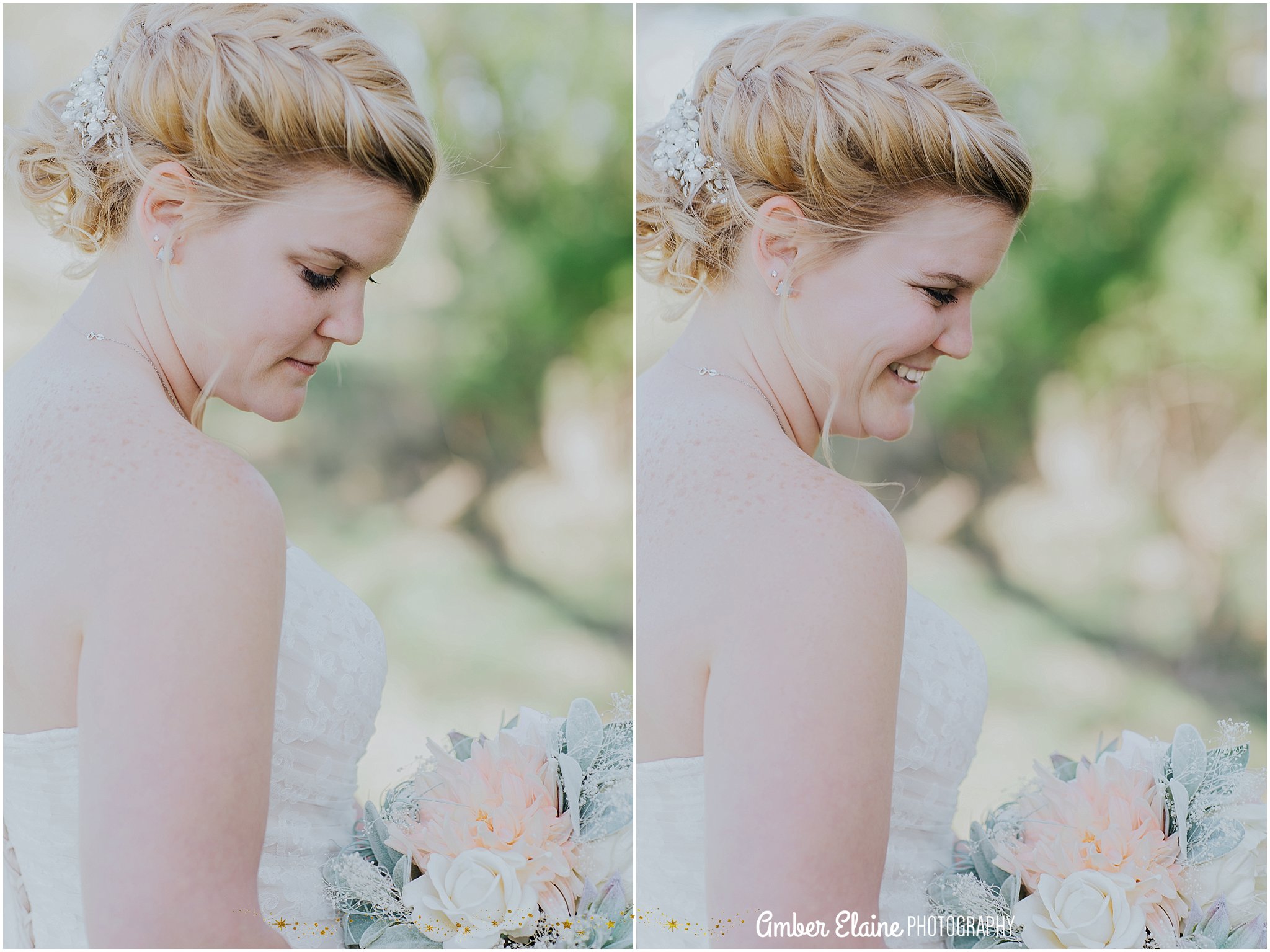 rustic bridal portrait