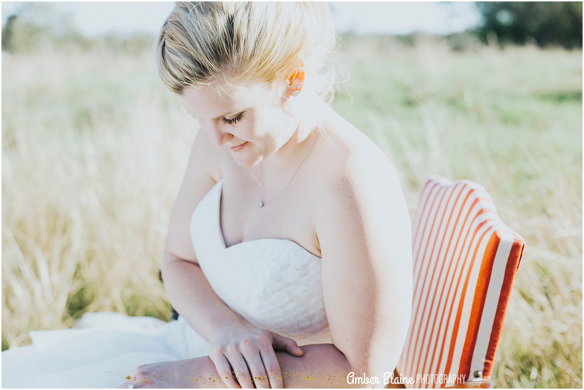 rustic bridal portrait