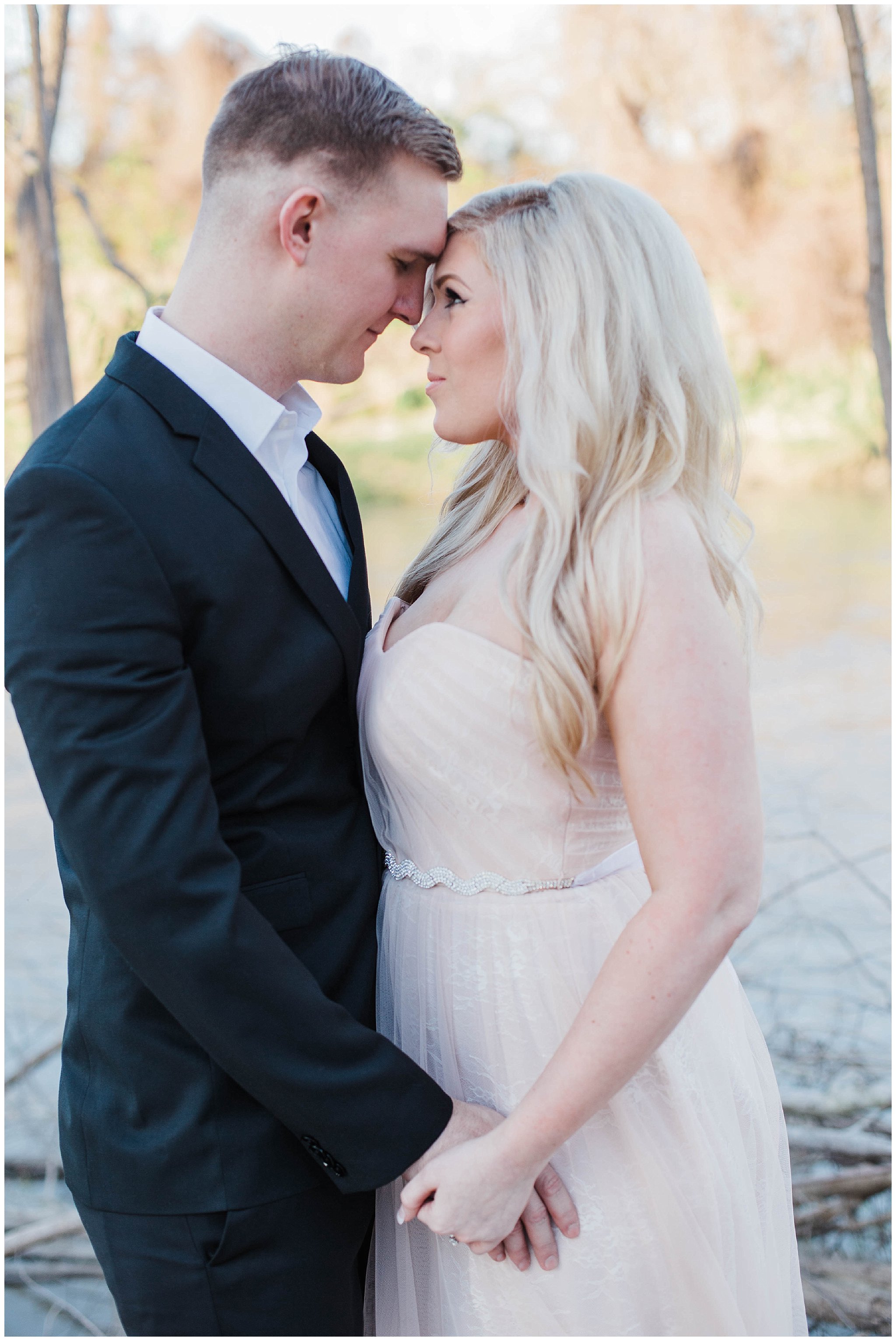 light and airy texas engagement