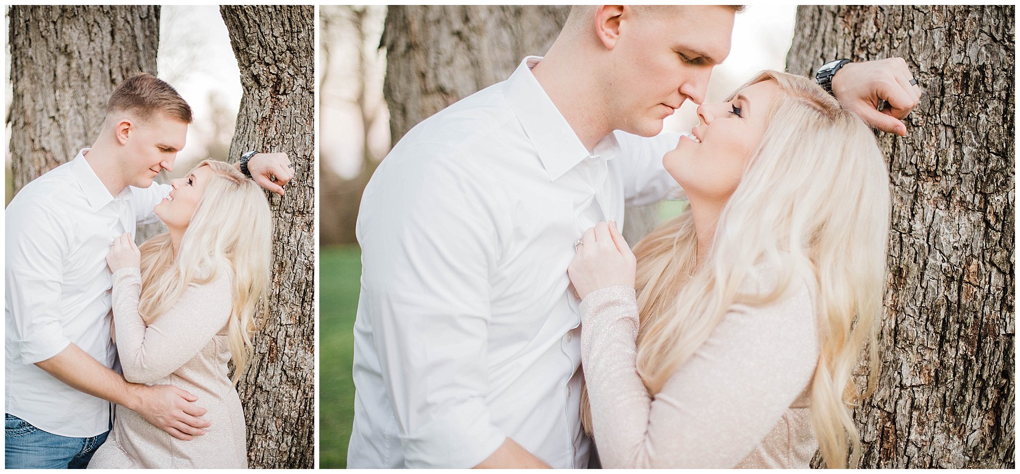 light and airy texas engagement