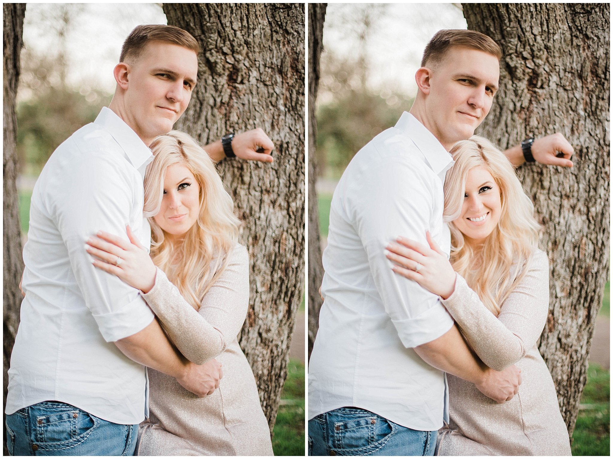 light and airy texas engagement