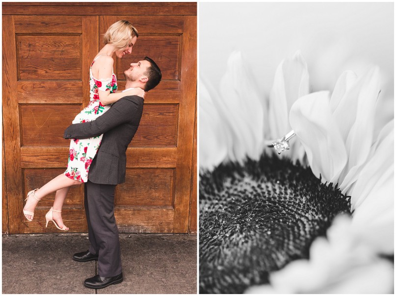 sunflower Austin TX Alamo draft house ritz engagement photography