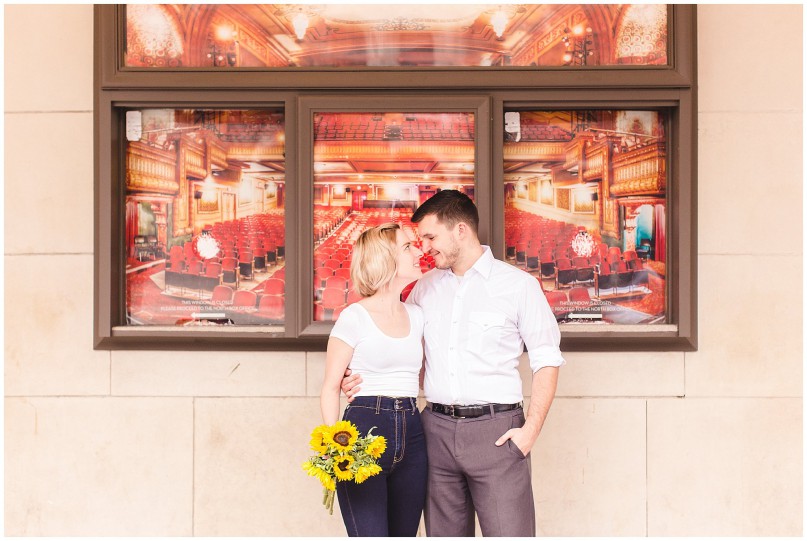 sunflower Austin TX Alamo draft house ritz engagement photography