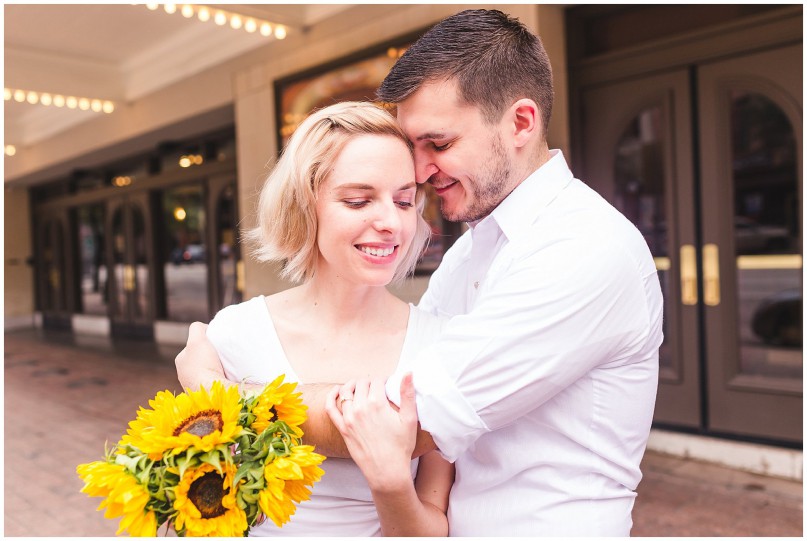 sunflower Austin TX Alamo draft house ritz engagement photography