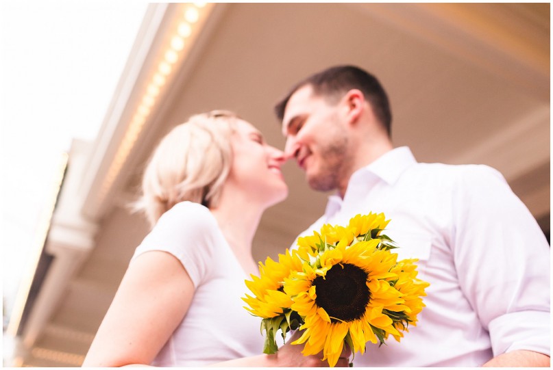 sunflower Austin TX Alamo draft house ritz engagement photography