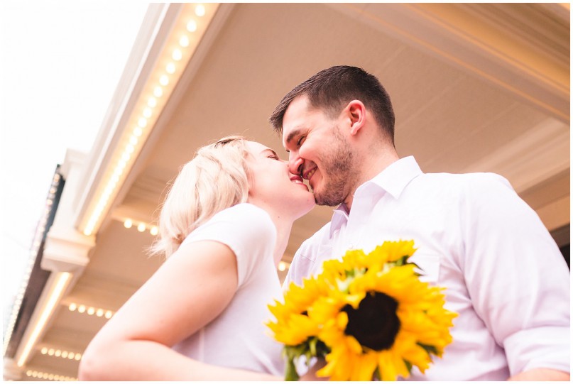 sunflower Austin TX Alamo draft house ritz engagement photography